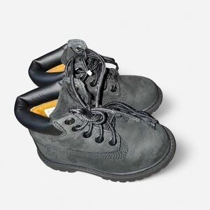 Grey/black Timberland toddler boots size 7